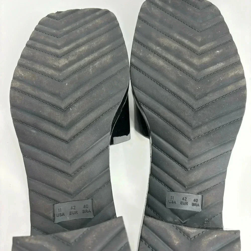 French Connection Women Slip On Open Tow Heel Sandal Size 11